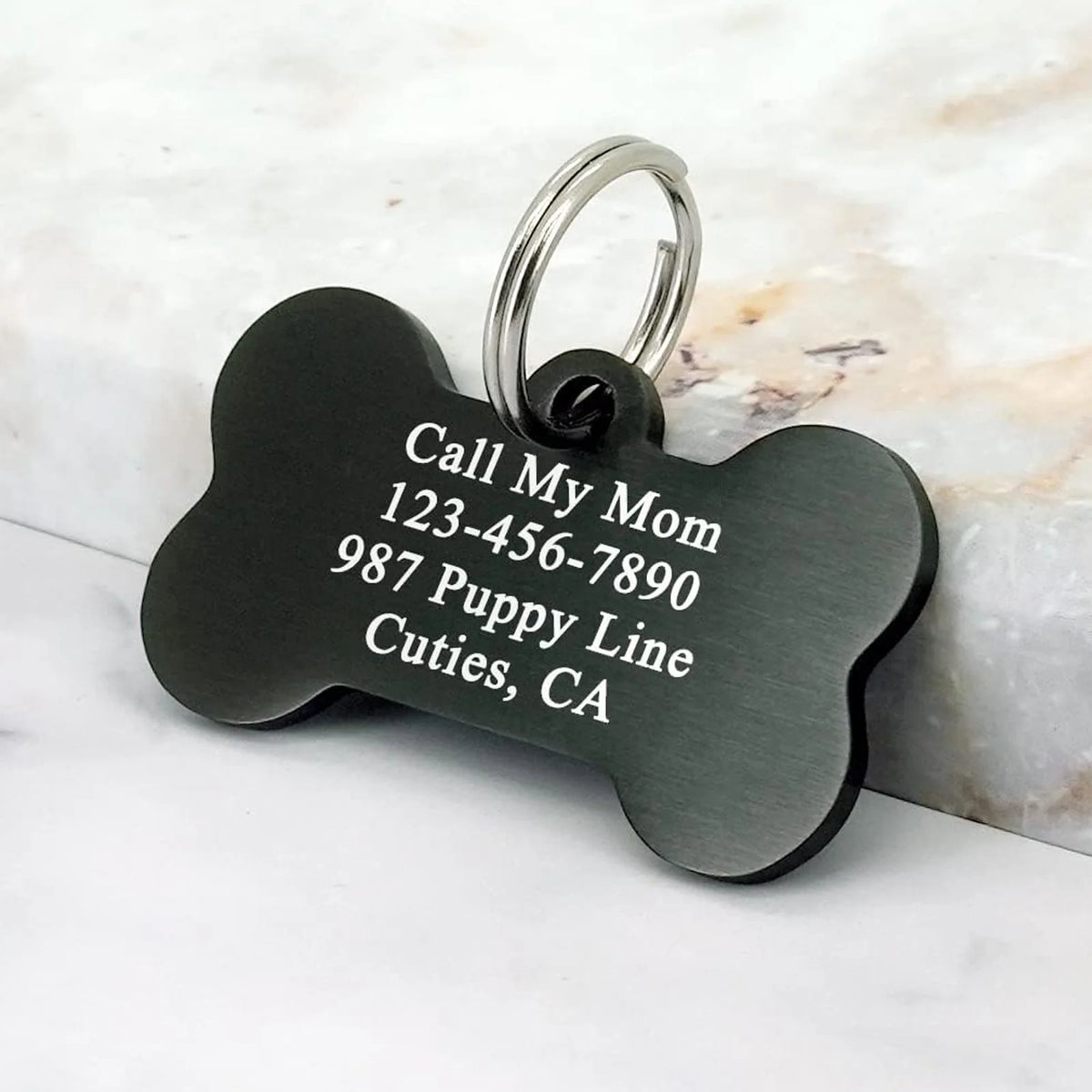 Laser-Personalized Dog Name Tag