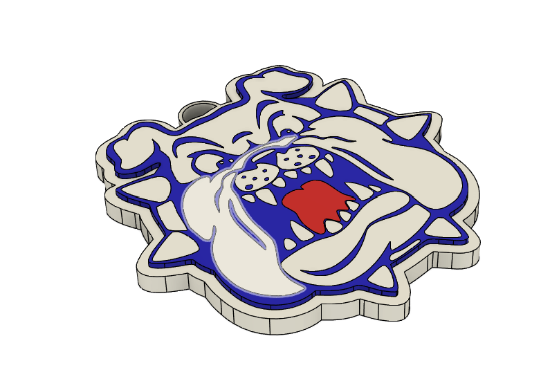 π΄π΅ Fresno State Bulldogs Hype Chain β 3MF File π΅π΄