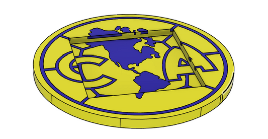 π‘π΅ Club AmΓ©rica Post-It Note Holder β 3MF File