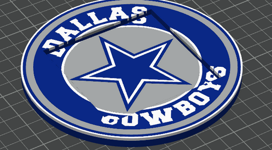 ⭐ Dallas Cowboys Post-It Note Holder – 3MF File