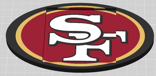 San Francisco 49ers Post-It Note Holder | 3MF File 🏈