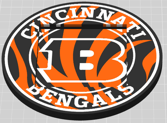 🐅 Cincinnati Bengals Post-It Note Holder – 3MF File