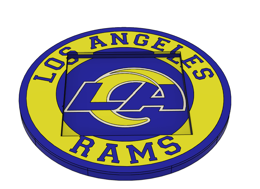 π Los Angeles Rams Post-It Note β 3MF File