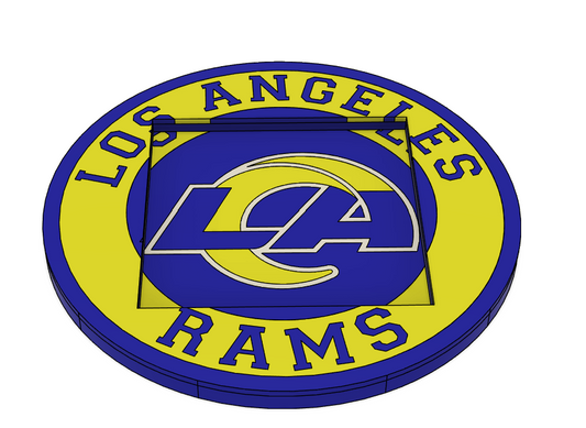 🏈 Los Angeles Rams Post-It Note – 3MF File