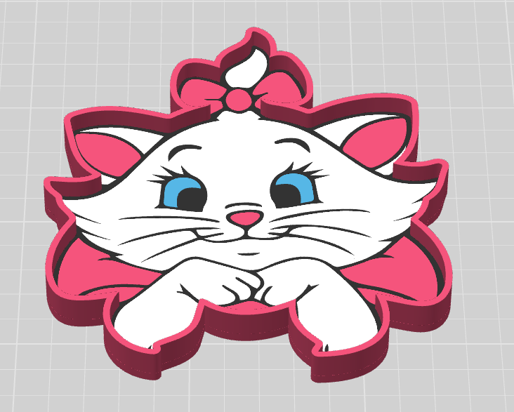 Marie Cat Bead Tray – 3MF File (Digital Download)
