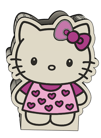 💖 Hello Kitty Valentine’s Pencil Holder | 3MF File