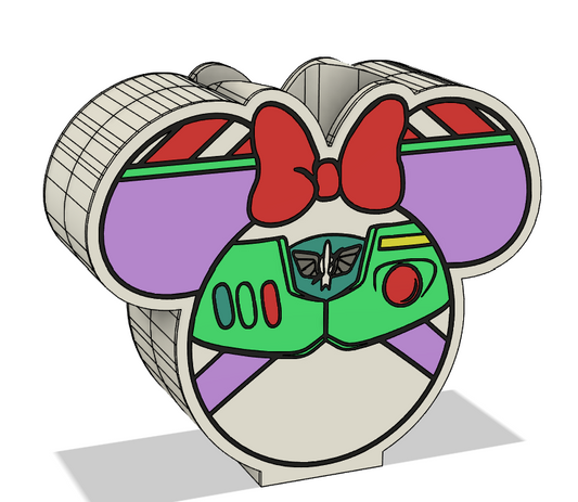 πΈβ¨ Buzz Lightyear Minnie Mouse Ears Soap Dispenser β 3MF File β¨πΈ