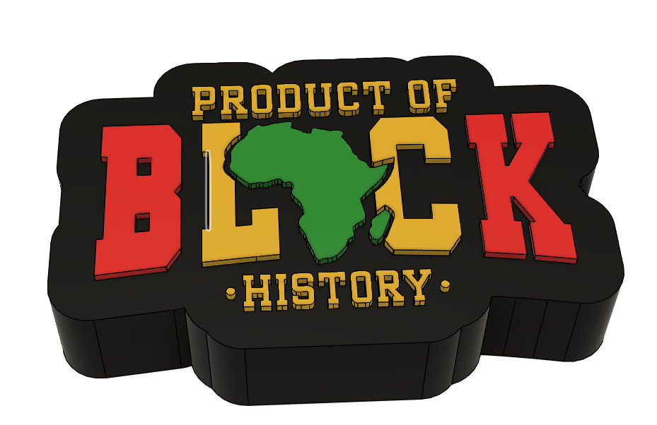Black History Month Straw Topper – 3MF File | Tumbler Straw Accessory