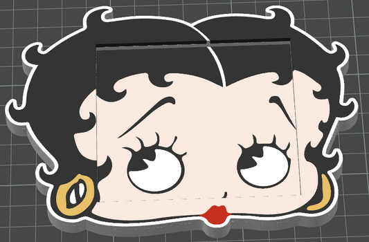 🖤 Betty Boop Post-It Note Holder – 3MF File 🖤
