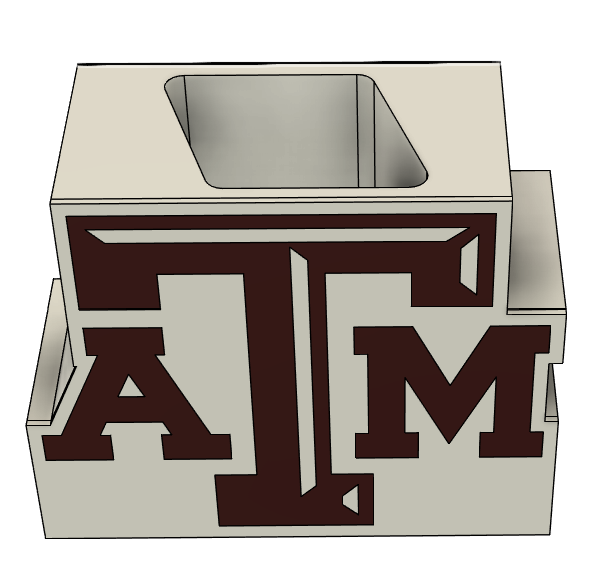 Texas A&M Inspired Soap Dispenser | 3MF File | Aggies Bathroom Decor | College-Themed 3D Print