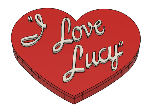I Love Lucy Pen Topper 3MF File | Cute Retro Lucy Desk Accessory | 3D Printable Pen Decor