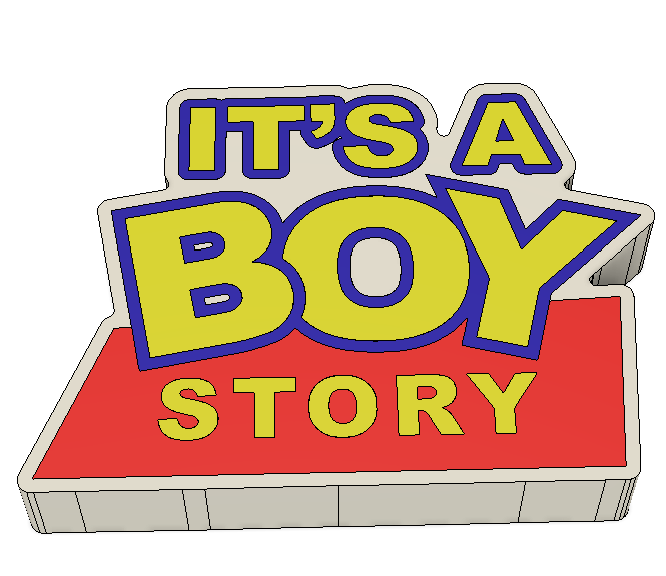 Toy Story It's a Boy Pen Topper – Physical Print