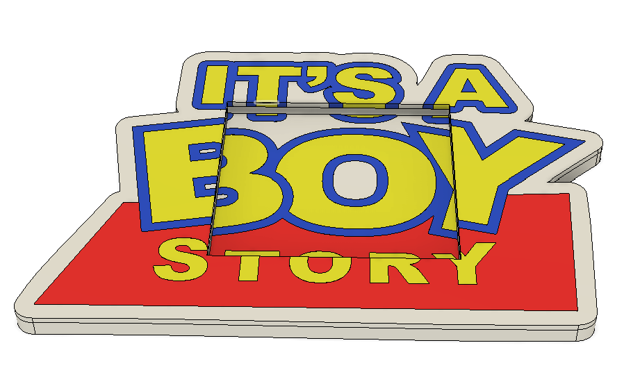 Toy Story It's a Boy Post-It Note Holder – Physical Print