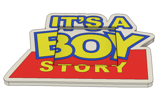 Toy Story It's a Boy Post-It Note Holder – Physical Print
