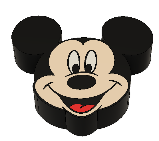 Mickey Mouse Straw Topper - Physical Print