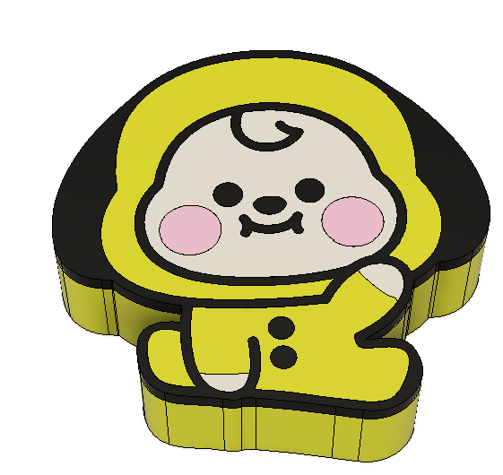 Chimmy BT21 Straw Topper - 3D Printed