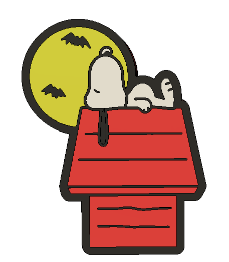 Snoopy Halloween Pencil Holder 3MF File