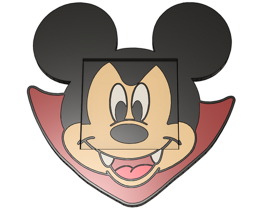 Vampire Mickey Post-It Note Holder – 3MF File
