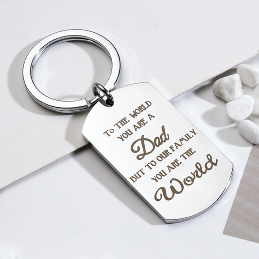 Personalized Engravable Stainless Steel Military Keychain