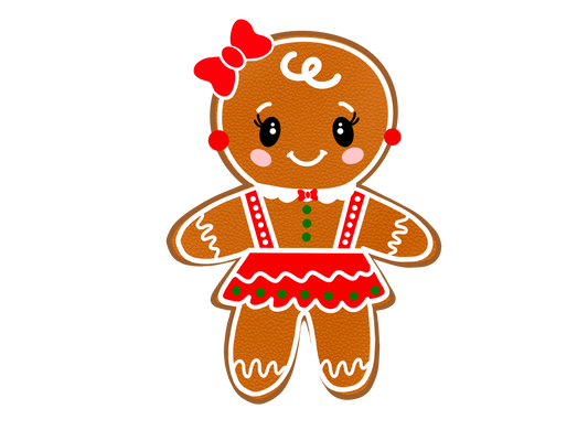 Girl Gingerbread Post-It Note Holder – 3MF File