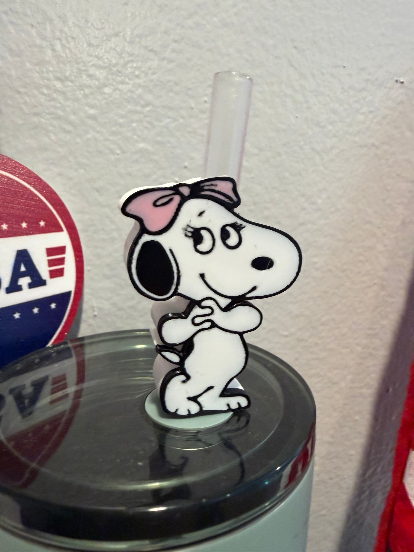Mrs. Snoopy Straw Topper – 3D Printable File