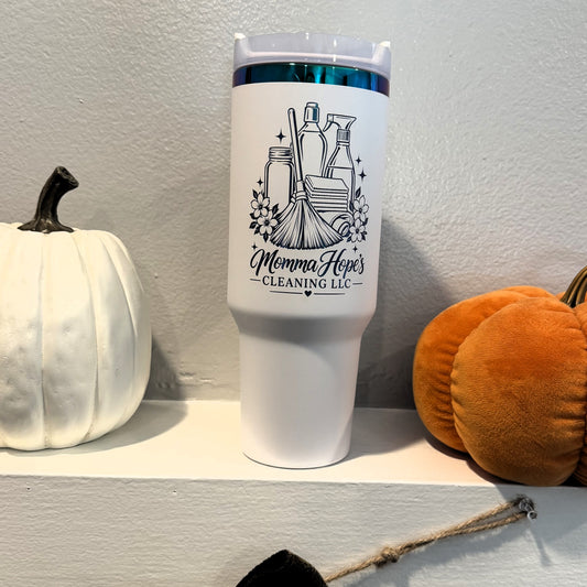 40 oz Personalized Laser-Engraved Tumbler
