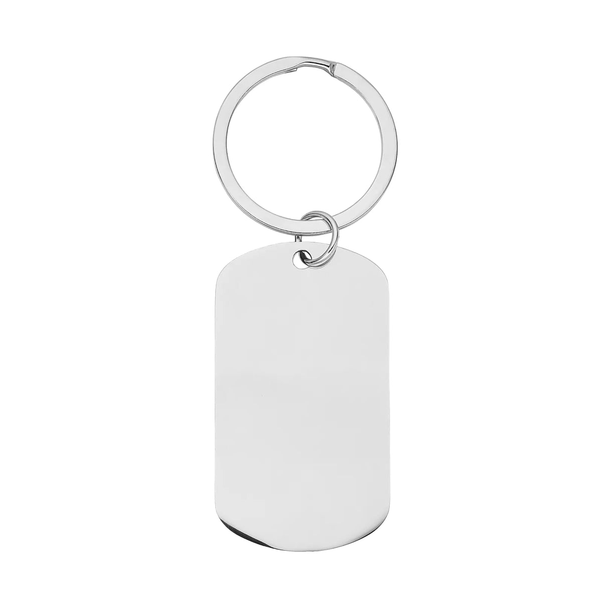 Personalized Engravable Stainless Steel Military Keychain