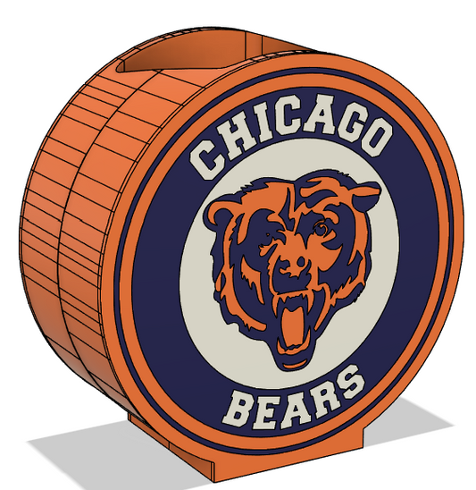 Chicago Bears Soap Dispenser – 3MF File