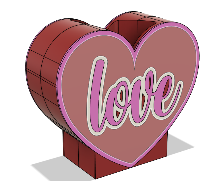 ❤️ Heart Shaped Soap Dispenser – 3MF File