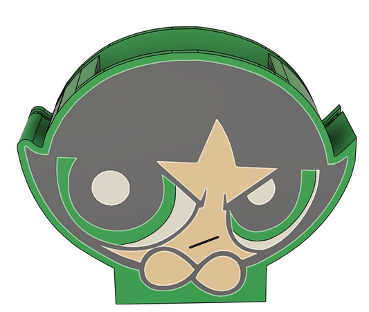 Powerpuff Girls Buttercup Pencil Holder – 3MF File (Digital Download)
