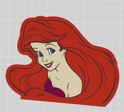 🧜‍♀️ Little Mermaid Pencil Holder – 3MF File (Digital Download)