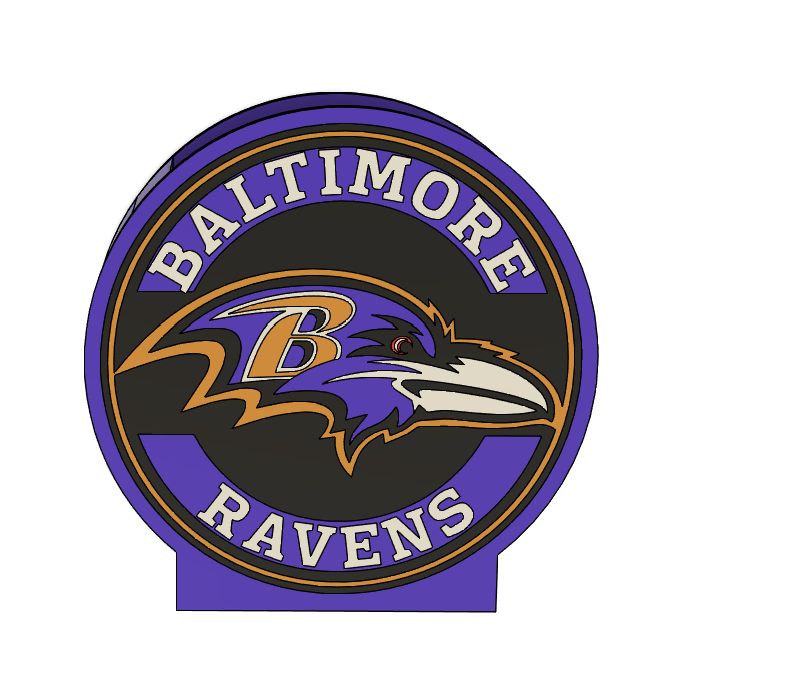 🖊️ Baltimore Ravens Pencil Holder – 3MF File