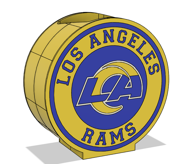 🐏 Los Angeles Rams Soap Dispenser | 3MF File for 3D Printing