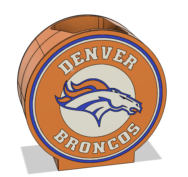 🟠🐎 Denver Broncos Soap Dispenser – 3MF File (Digital Download)