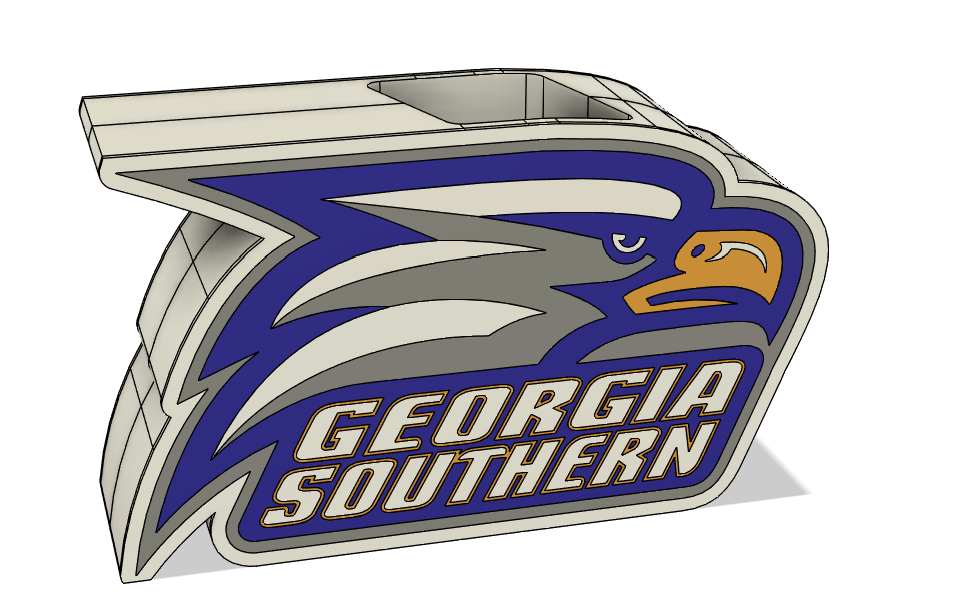 Georgia Southern Soap Dispenser | 3MF File | Football-Inspired Bathroom Decor