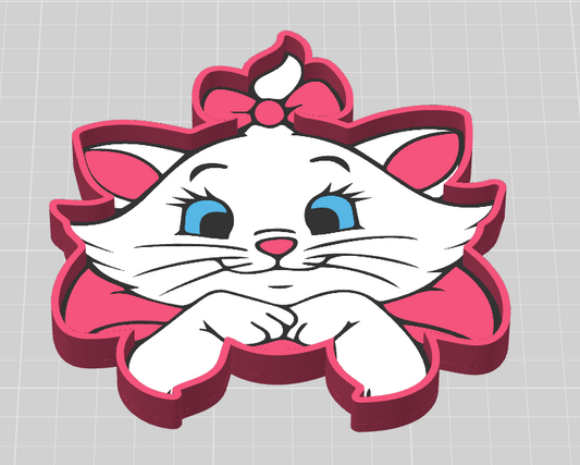 Marie Cat Bead Tray – 3MF File (Digital Download)