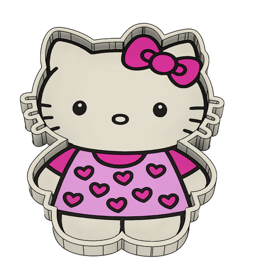 💖 Hello Kitty Valentine’s Bead Tray – 3MF File