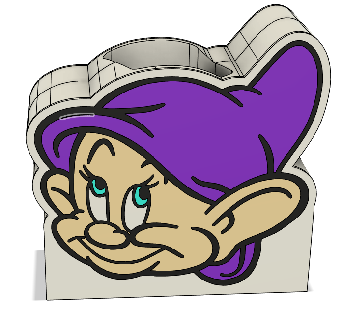 🧼 Dopey-Inspired Soap Dispenser – 3MF File (Digital Download)