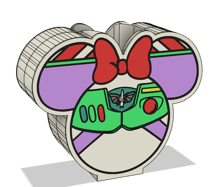 🛸✨ Buzz Lightyear Minnie Mouse Ears Soap Dispenser – 3MF File ✨🛸