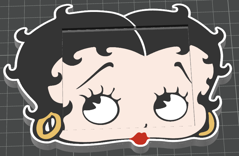 🖤 Betty Boop Post-It Note Holder – 3MF File 🖤