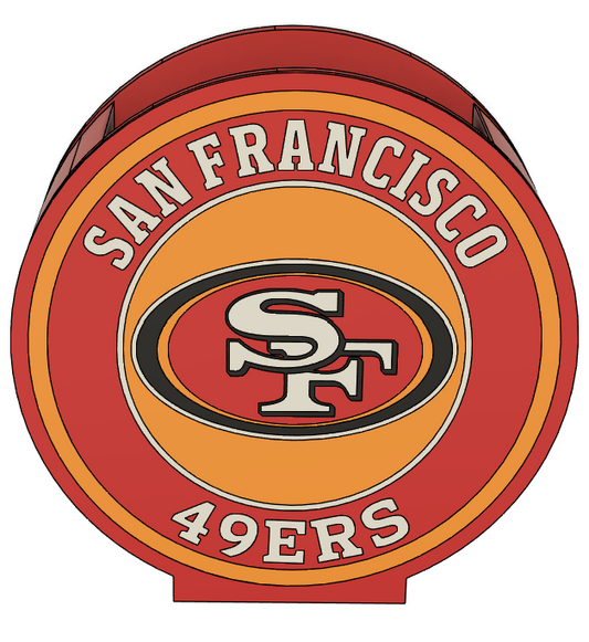 🏈 San Francisco 49ers Pencil Holder – 3MF File