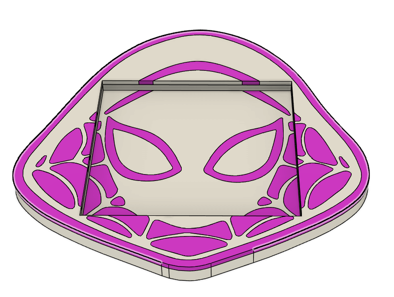 Gwen Post-It Note Holder – 3MF File | Spider-Inspired Desk Organizer | Digital Download