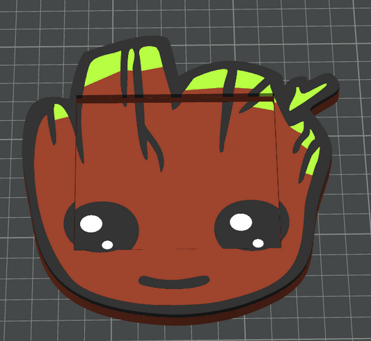 Groot Post-It Note Holder – 3MF File for 3D Printing