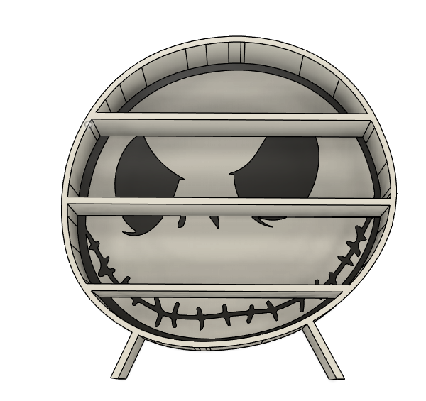 Jack Skellington Shelf – 3MF File for 3D Printing | Spooky Wall Shelf | Halloween Decor | Digital Download