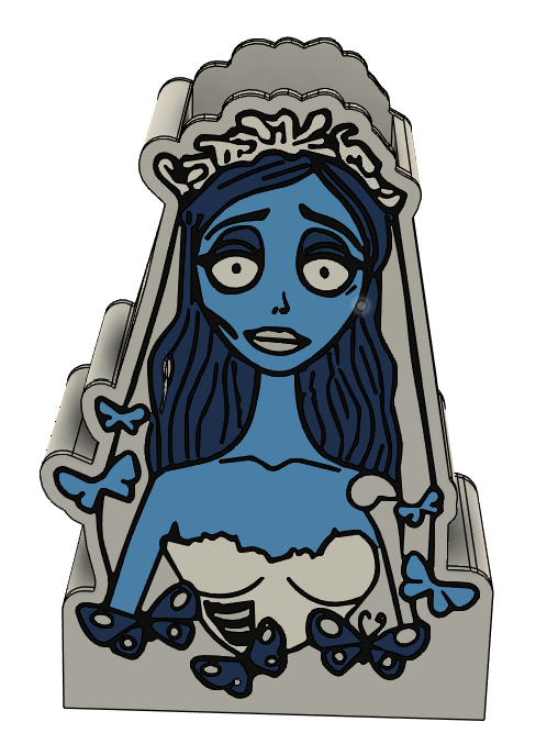 🖤 Corpse Bride Pencil Holder – 3MF File | Gothic Desk Organizer 🖤