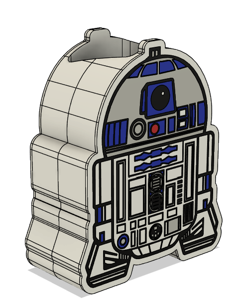 R2-D2 Soap Dispenser 3MF File | Droid Bathroom Decor | Star Wars Inspired 3D Print | Kitchen & Bathroom Organizer