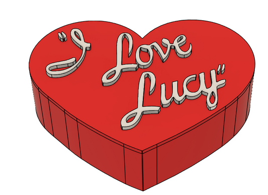 I Love Lucy Straw Topper 3MF File | Classic TV Inspired Cup Accessory | Cute & Nostalgic Straw Charm STL/3MF