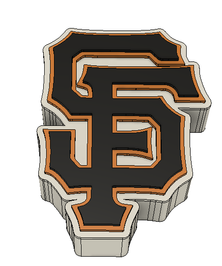 SF Giants Straw Topper 3MF File | Baseball Straw Charm | San Francisco Inspired Cup Accessory | 3D Print File
