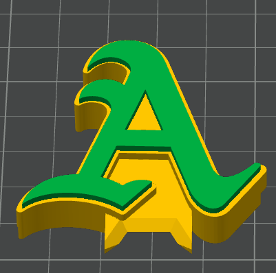 Oakland A’s Baseball Can Tab Opener – 3MF File for 3D Printing | Athletics Fan Soda Can Opener | Easy Grip Tool