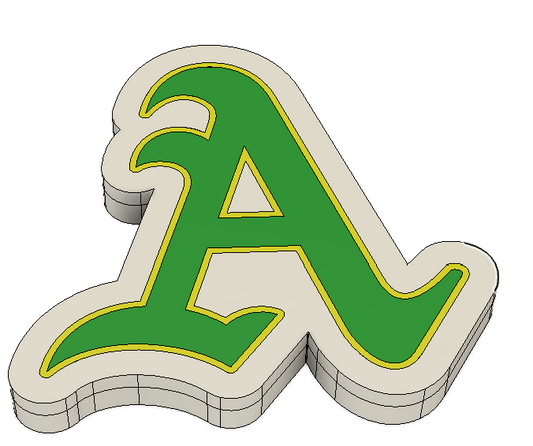 Oakland A’s Baseball Pen Topper – 3MF File for 3D Printing | Sports Fan Pencil Accessory | Athletics-Inspired Design